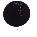 GRANATOWY FASCYNATOR